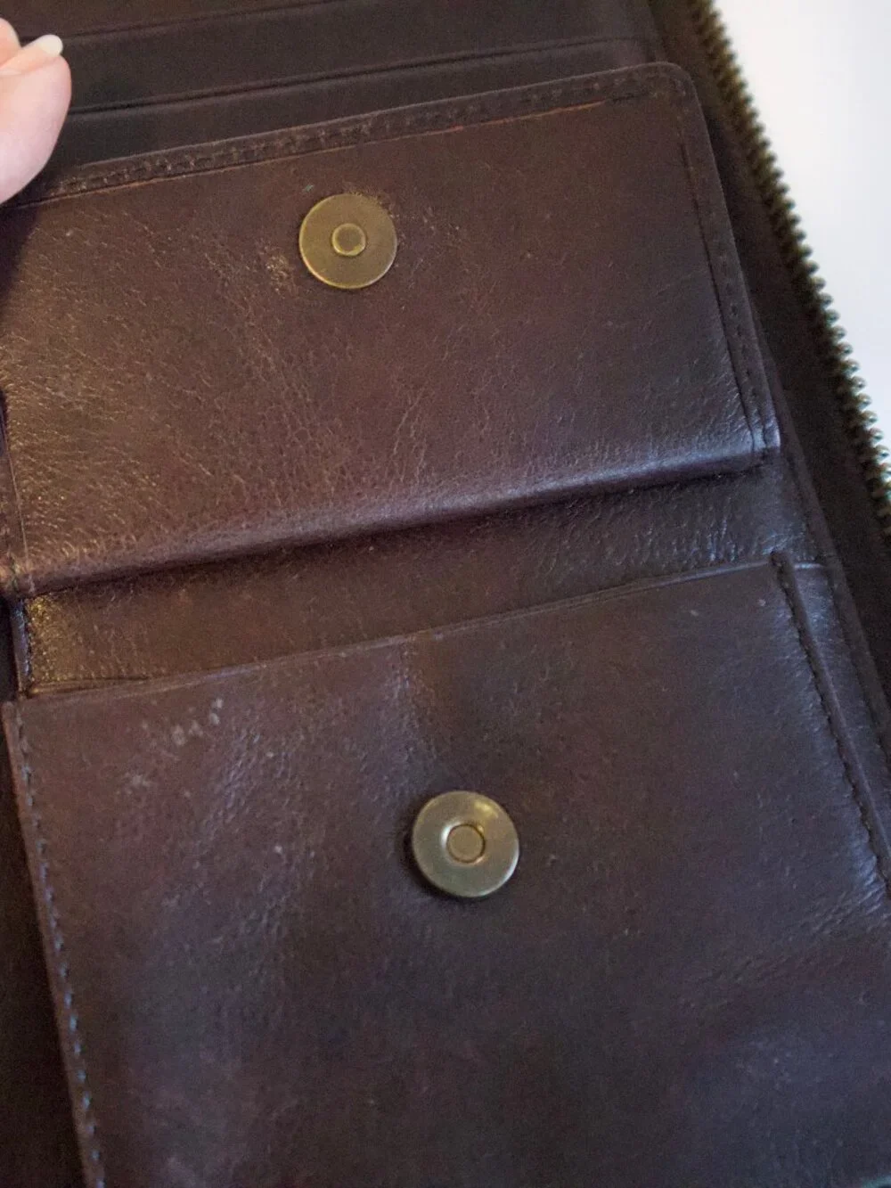 Vintage ONASIS Lizard Embossed Leather Long zip around travel Wallet